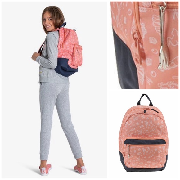 Roxy Other - Roxy Girls Ariel ‘Happy at Home’ Canvas Backpack